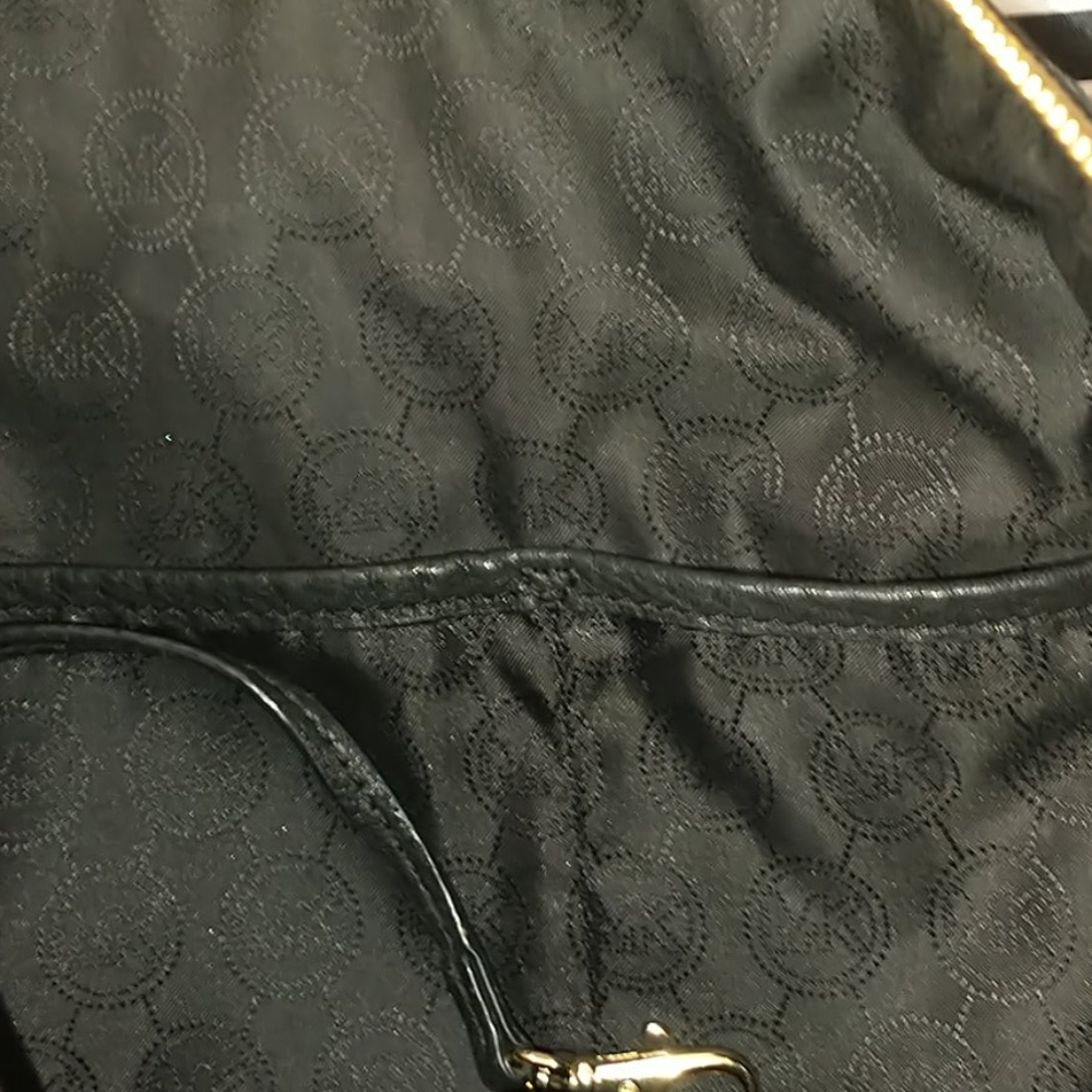 Michael kors black leather golden embellishments large - Picture 12 of 15